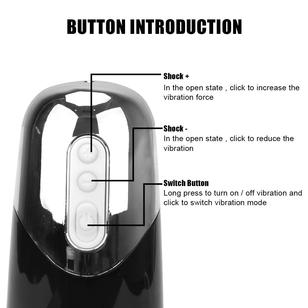 Electric Masturbator Cup Metal Texture Automatic Blowjob Toy