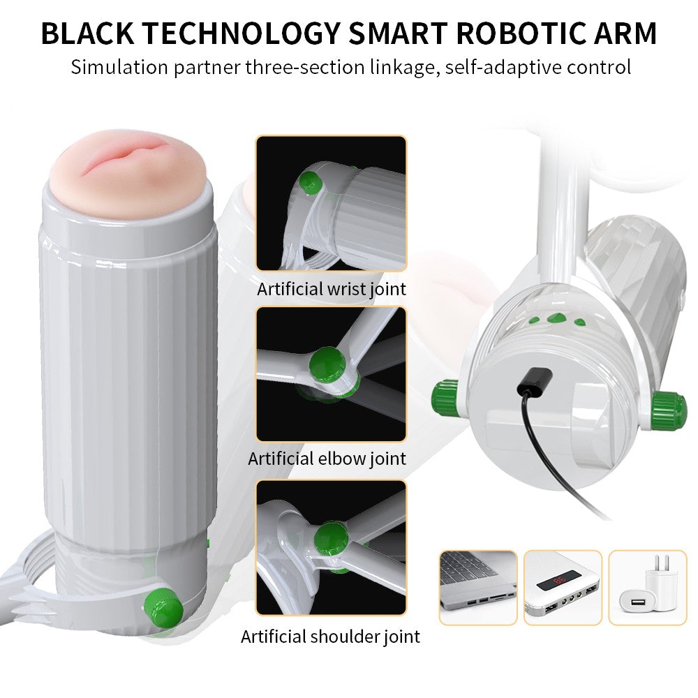 Showeggs Intelligent Robotic Arm Wearable Men Sex Toys with 8-Frequency Tremor
