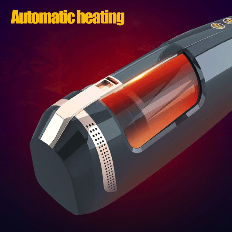 Showeggs Automatic Heating Voice Sex Toy with Waterproof Magnetic Charging