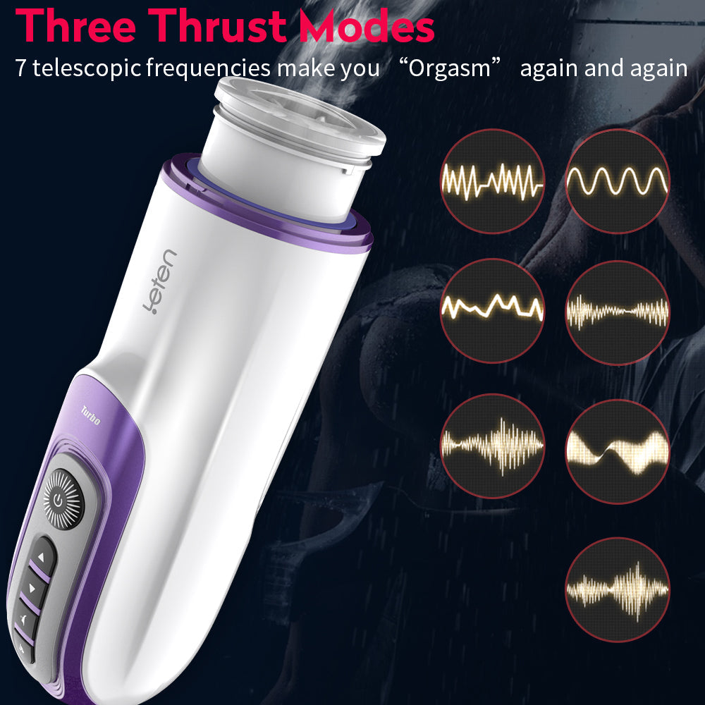 Telescopic Stretch Automatic Masturbator Realistic Silicone Vagina