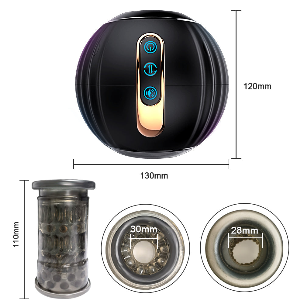 Pumpkin Bomb 8 vibration Telescopic Rotation Automatic Men Sex Toys with Moaning Features