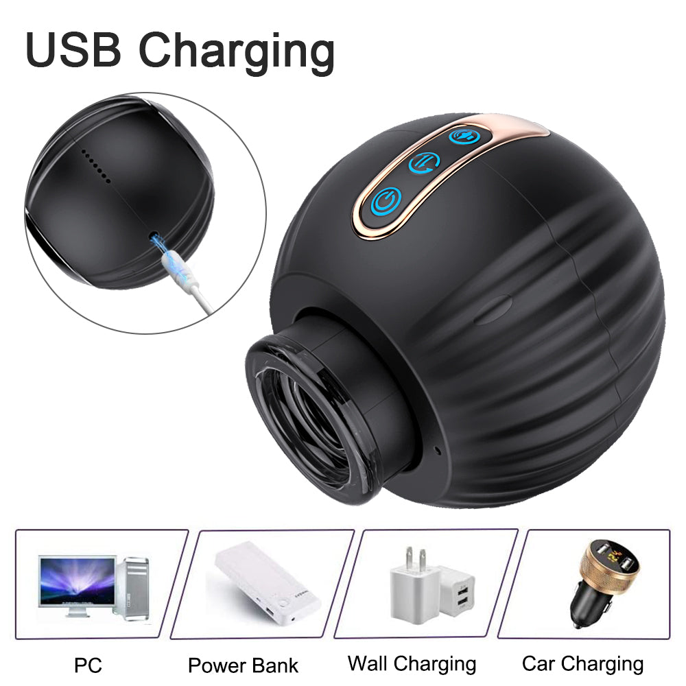 Pumpkin Bomb 8 vibration Telescopic Rotation Automatic Men Sex Toys with Moaning Features