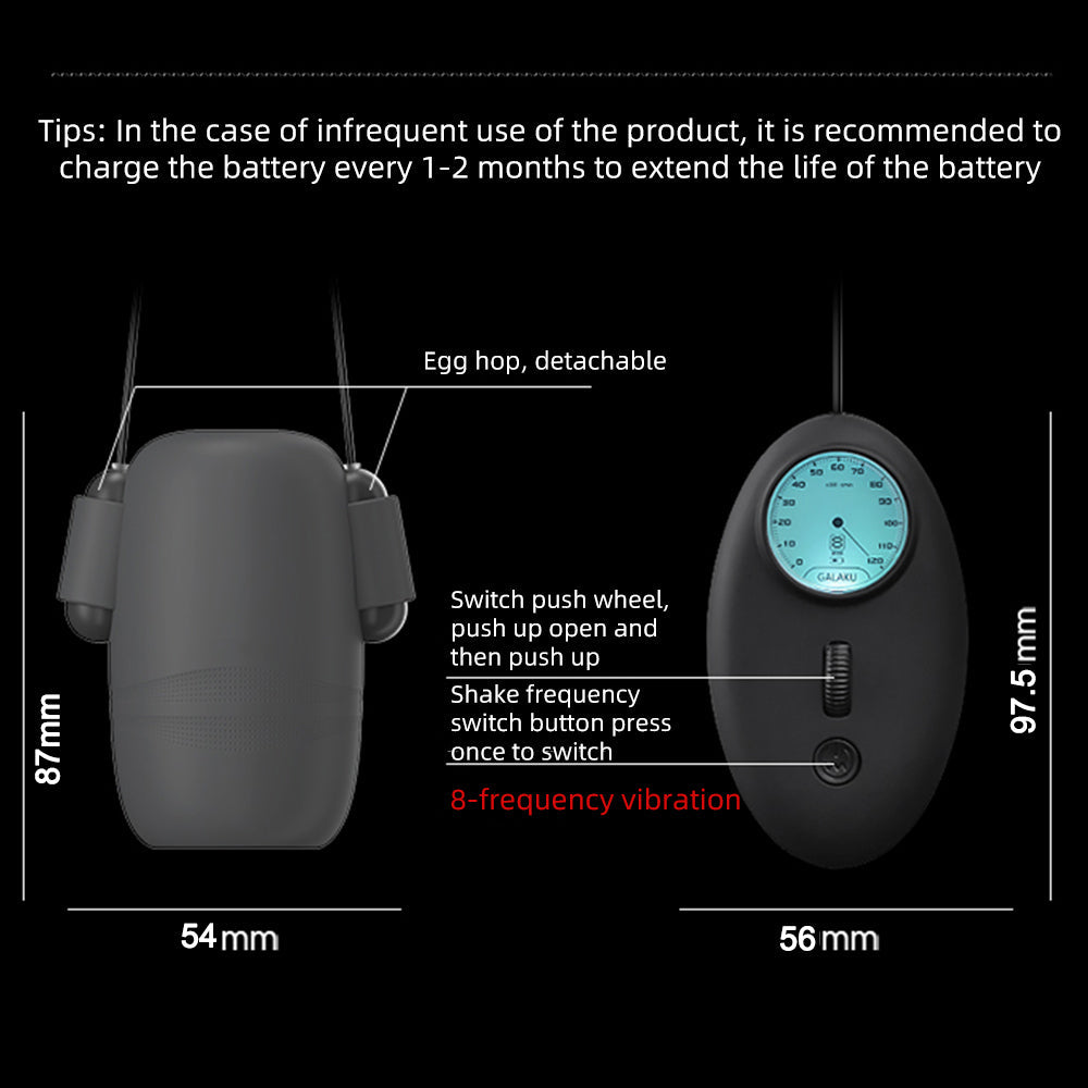 8 Gears Speed Trainer Electric Jet Cup Male Glans Massage Penis Trainer