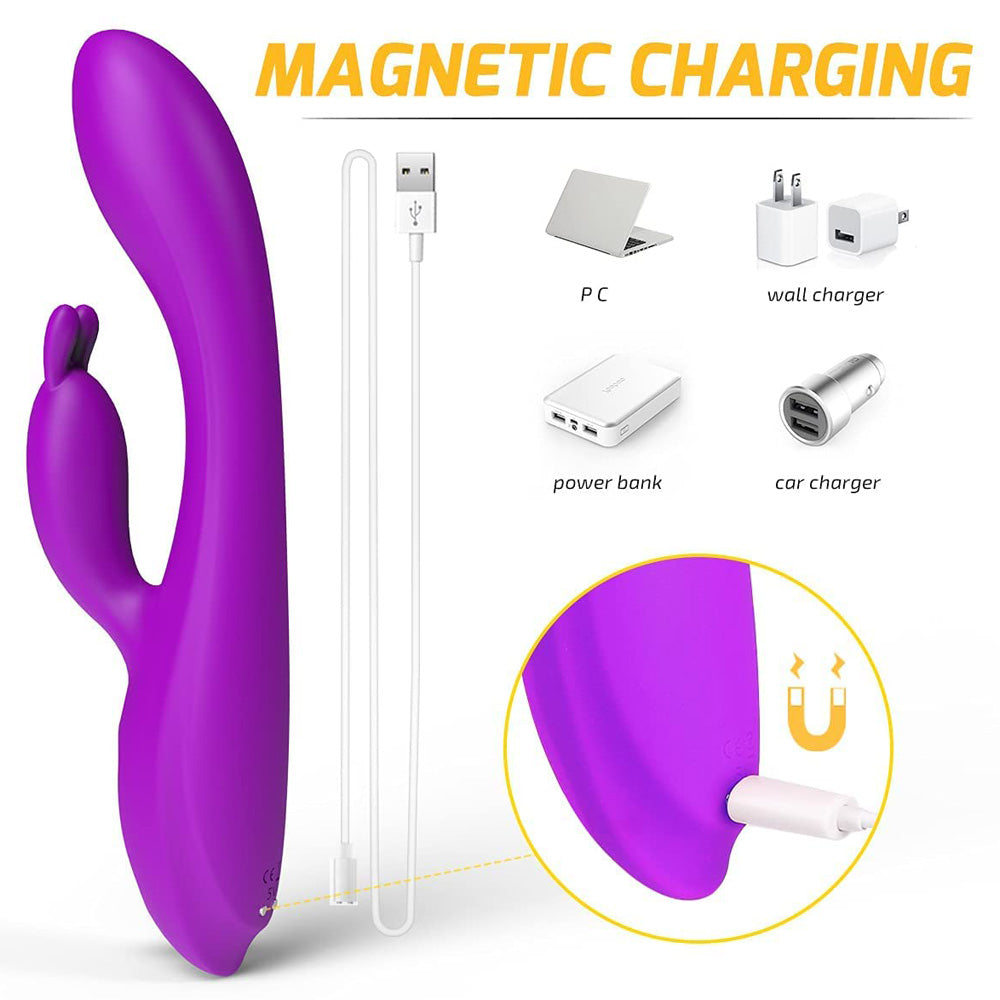 Rabbit Vibrating Dildos Female Heated Automatic Masturbator