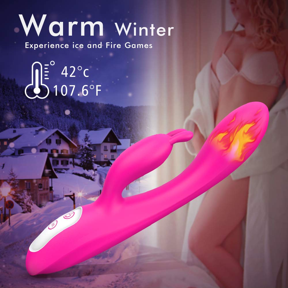 Rabbit Vibrating Dildos Female Heated Automatic Masturbator