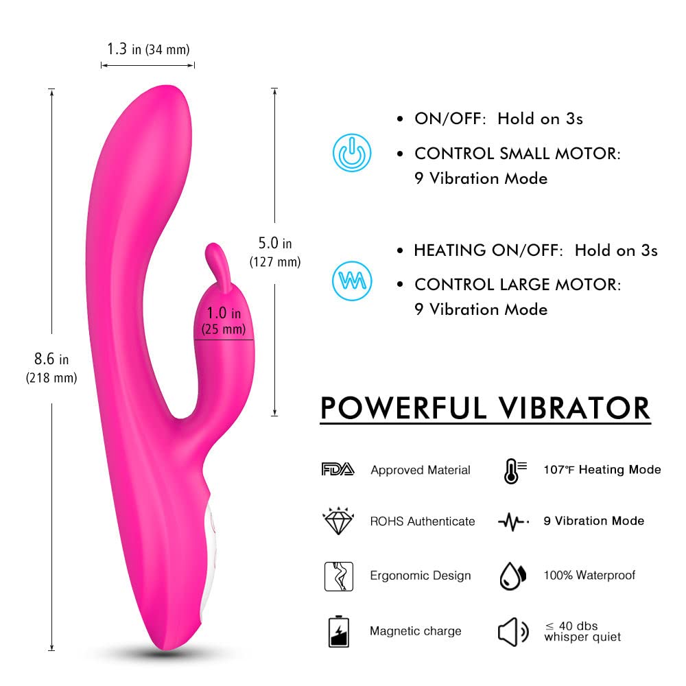 Rabbit Vibrating Dildos Female Heated Automatic Masturbator