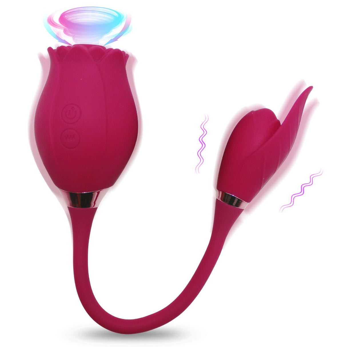 Rose Sucking Vibrator Toy for Women with Vibrating Egg