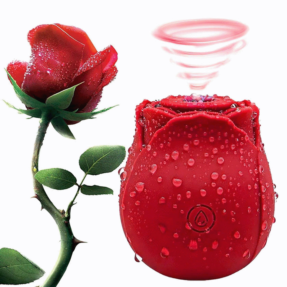 Rose Vibrators Sucking Clit Massage Vibrating Rose Toy-2