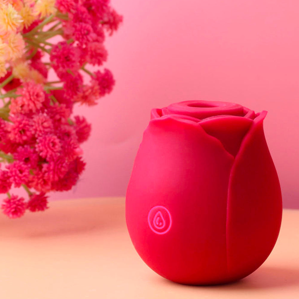 Rose Vibrators Sucking Clit Massage Vibrating Rose Toy-5