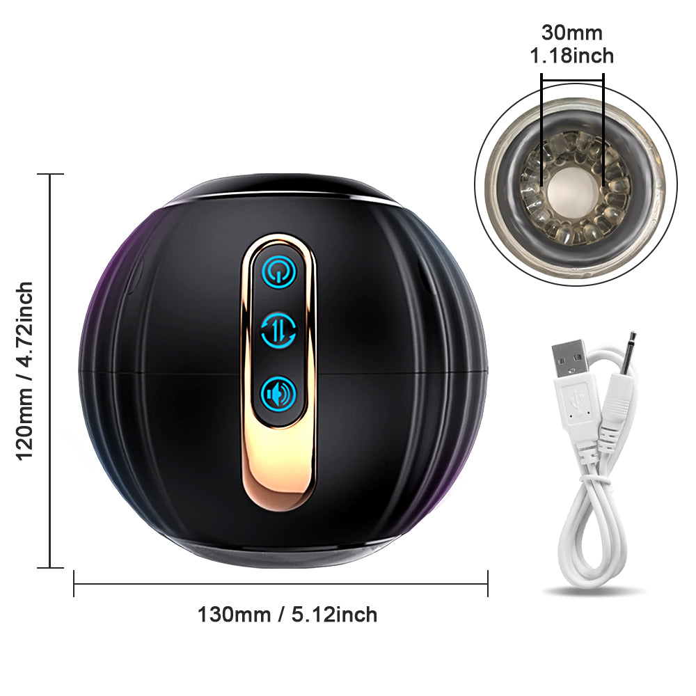 Pumpkin Bomb 8 vibration Telescopic Rotation Automatic Men Sex Toys with Moaning Features