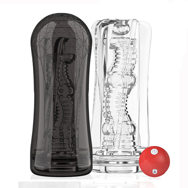 Silicone Masturbation Cup Suction Transparent Blowjob Toy