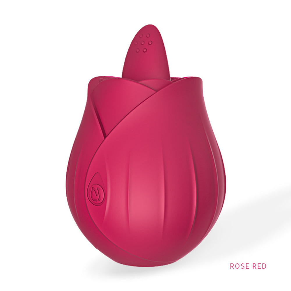 Vibrating Tongue Rose Vibrator Clitoral Stimulation Female Masturbator