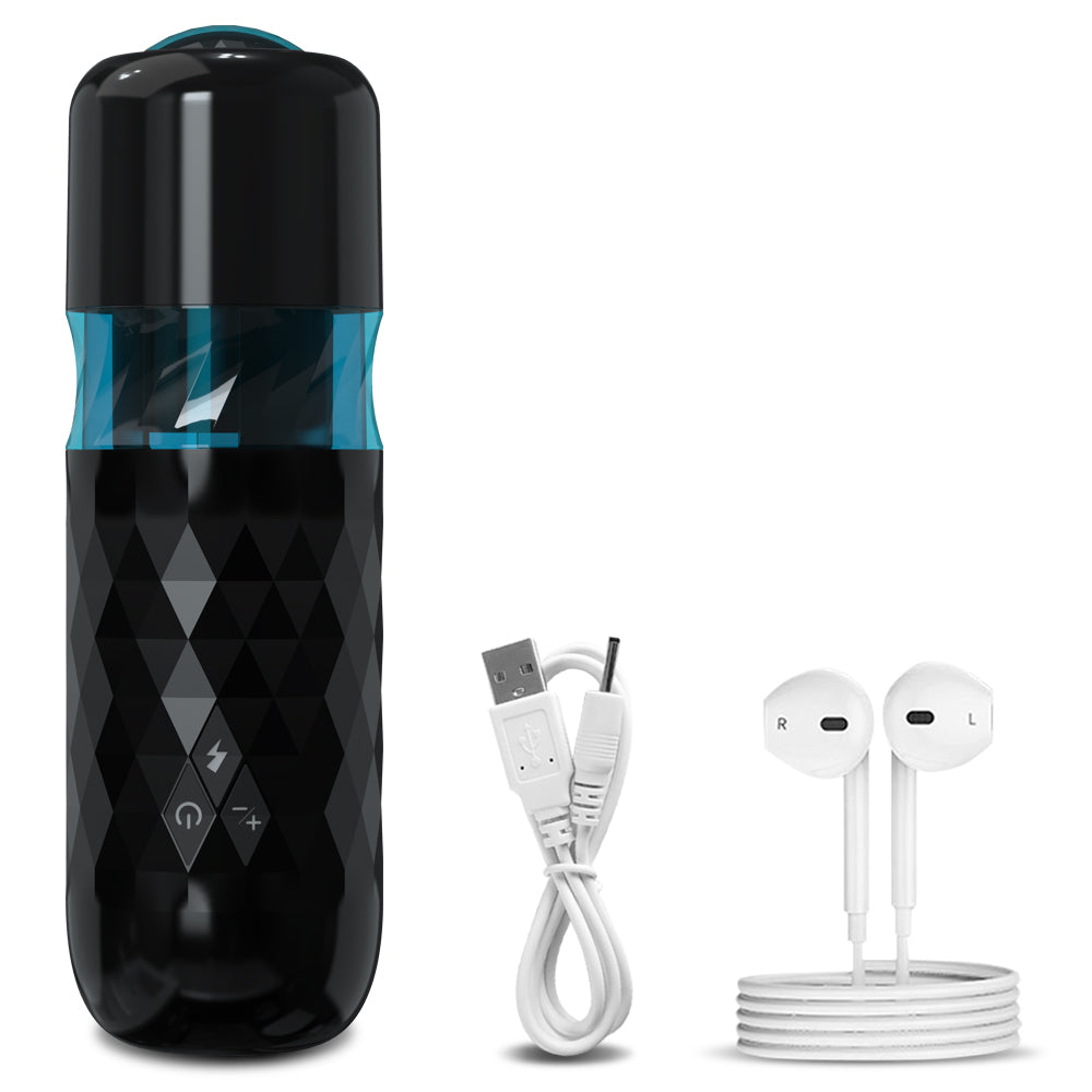 10 Frequency Masturbation cup - Electric Telescopic Blowjob Simulator-7