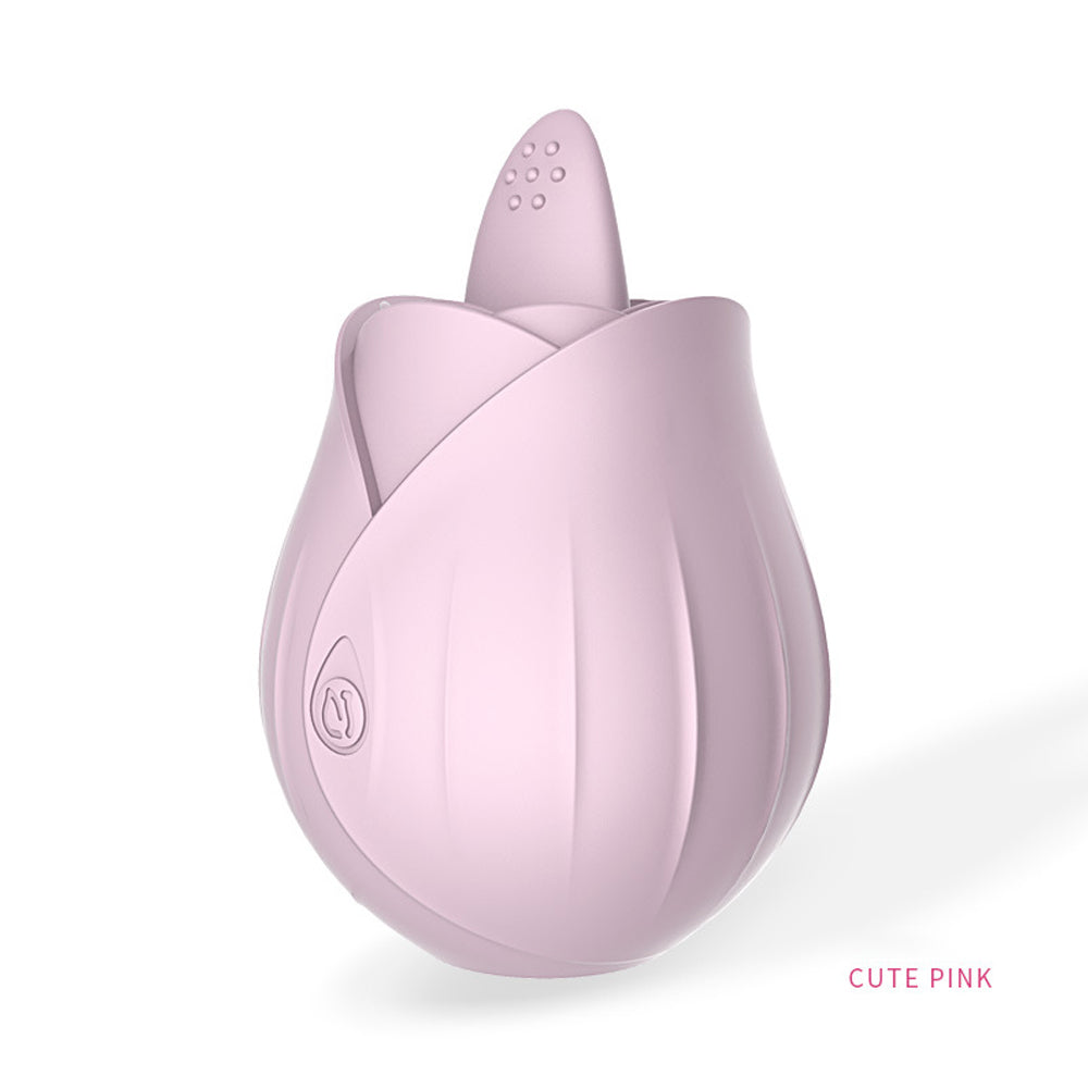 Vibrating Tongue Rose Vibrator Clitoral Stimulation Female Masturbator