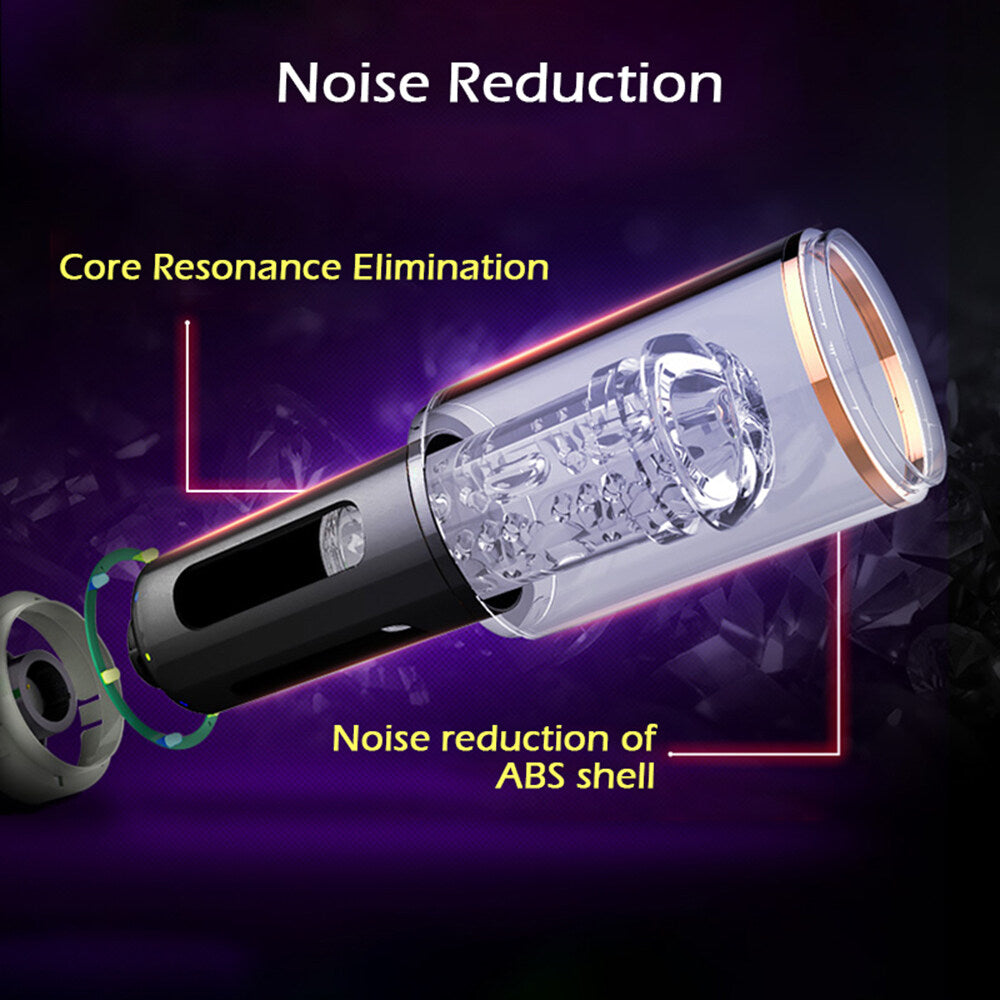 Black Dragon Pro 5 Vibration 7 Thrusting Rotation Men Sex Toys with 8 Interacting Moans & Suction Base