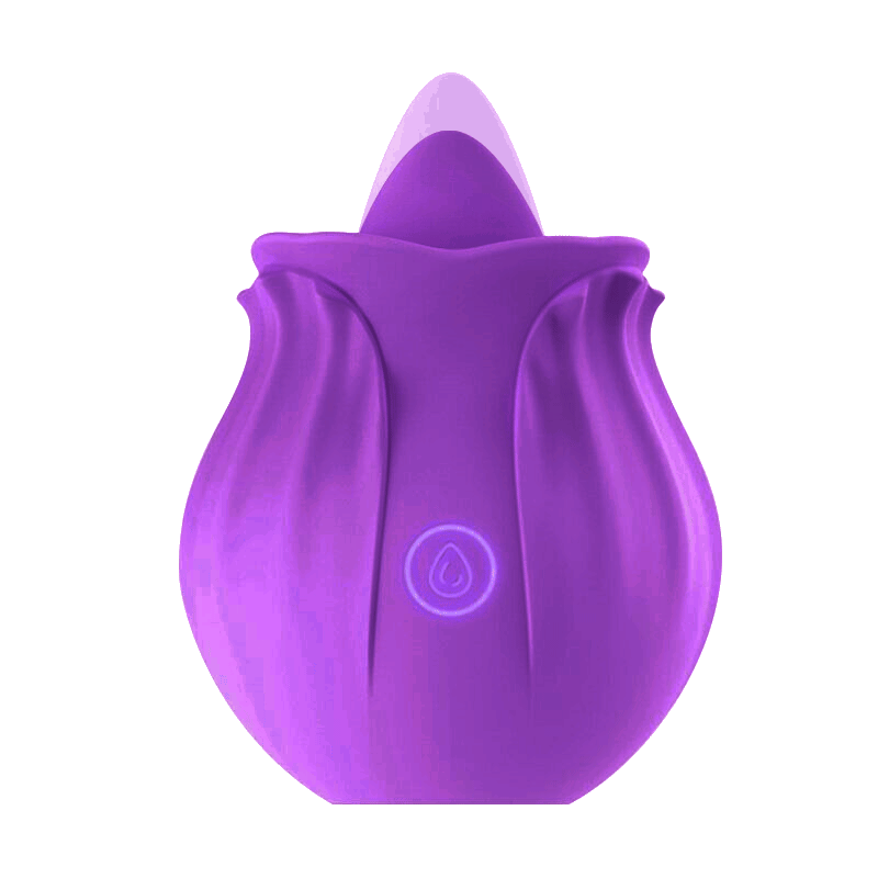 The Rose Toy with Tongue in Purple