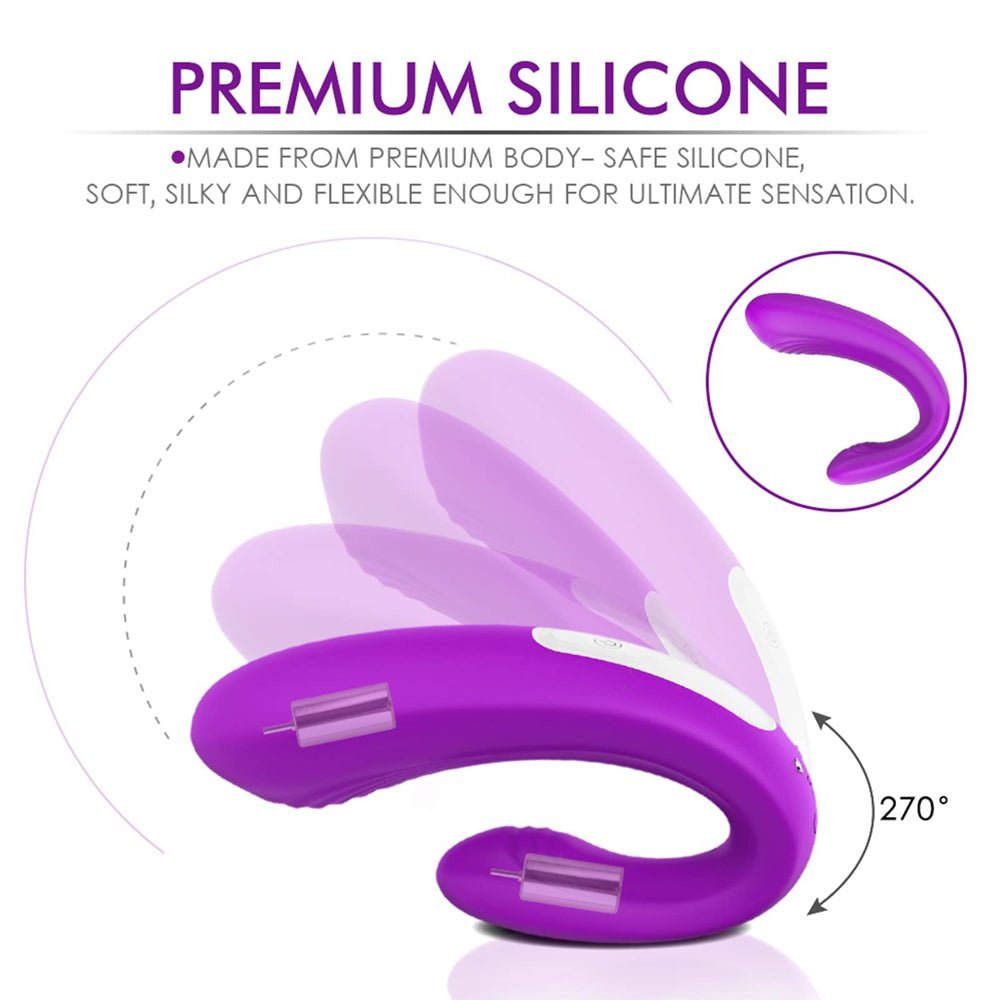 9 Frequency Vibration Couples Vibrator Wireless Remote Pink Vibrator