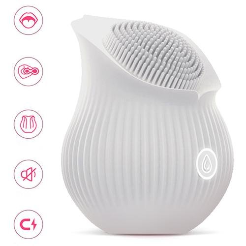 White Flower Stamens Clitoral Stimulator