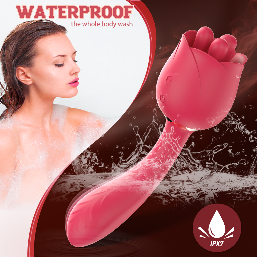 Rose 5th generation double-headed multi-purpose vibration retractable egg masturbation device