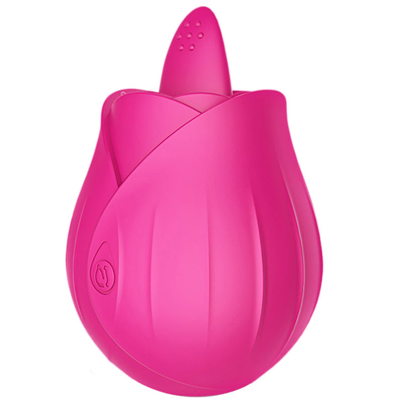 Vibrating Tongue Rose Vibrator Clitoral Stimulation Female Masturbator