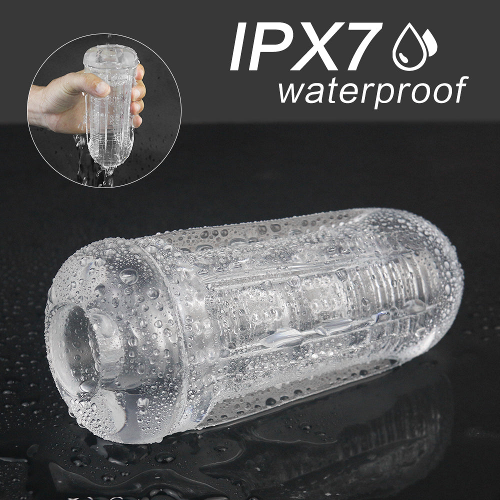 Zengrip Transparent Penis Sleeves Manual Silicone Male Masturbator for Penis Stimulation Training