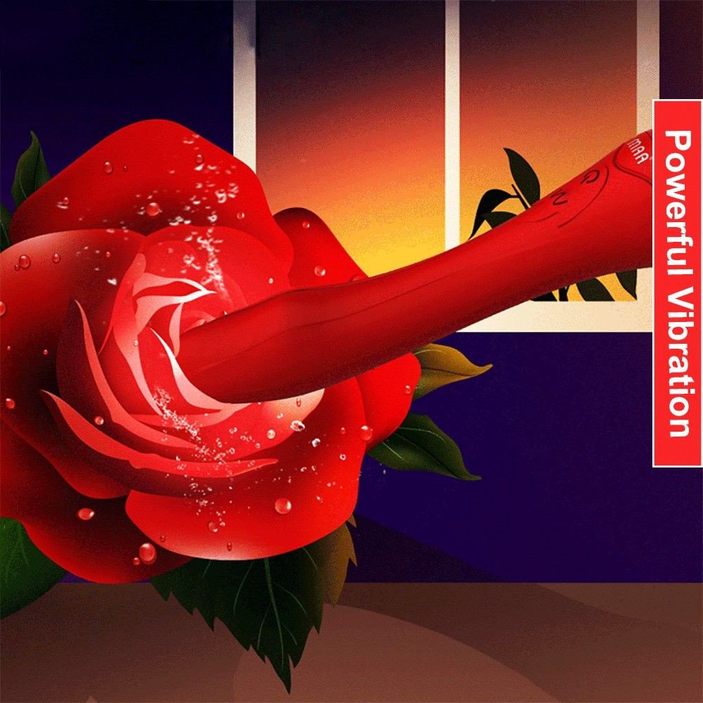 Red Rose Vibrater Heated Masturbation Massage Rose Vibration