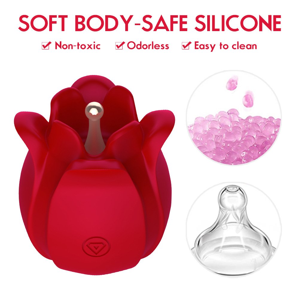 Rose Multi-Frequency Vibrating Egg Female  Orgasm Masturbation Massager