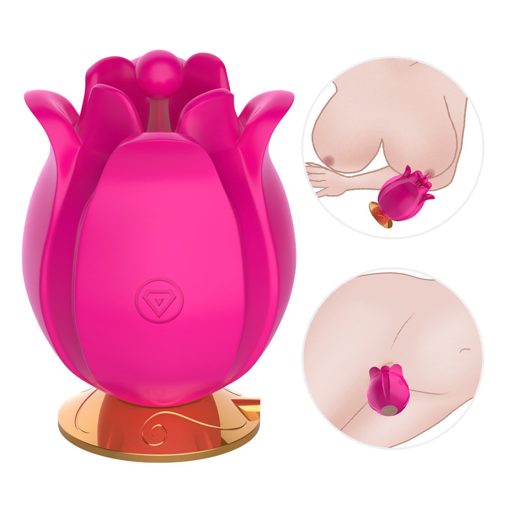 Rose Multi-Frequency Vibrating Egg Female  Orgasm Masturbation Massager