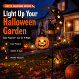 👻 Solar Halloween Garden Stake Light with Black Cat & Pumpkin