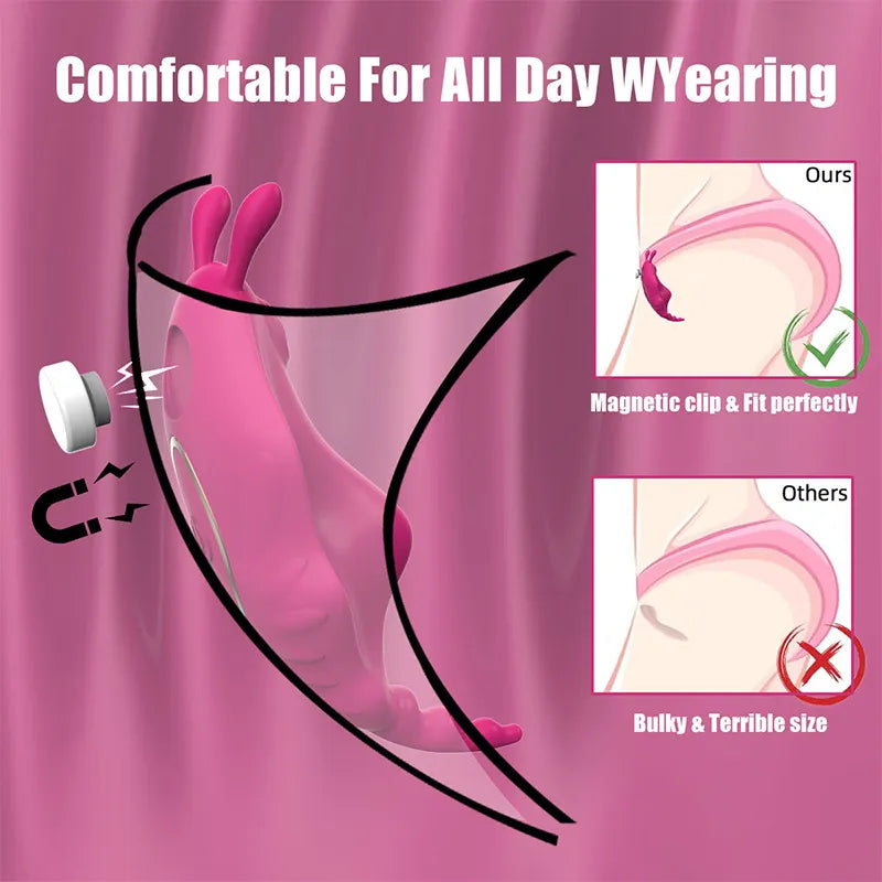 APP Underwear Wearable Magnetic 9 Vibrating Eggs Masturbator
