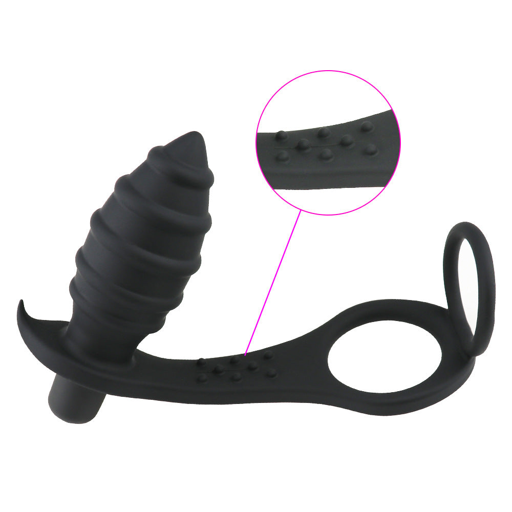 Threaded Silicone Vibrating Cock Ring