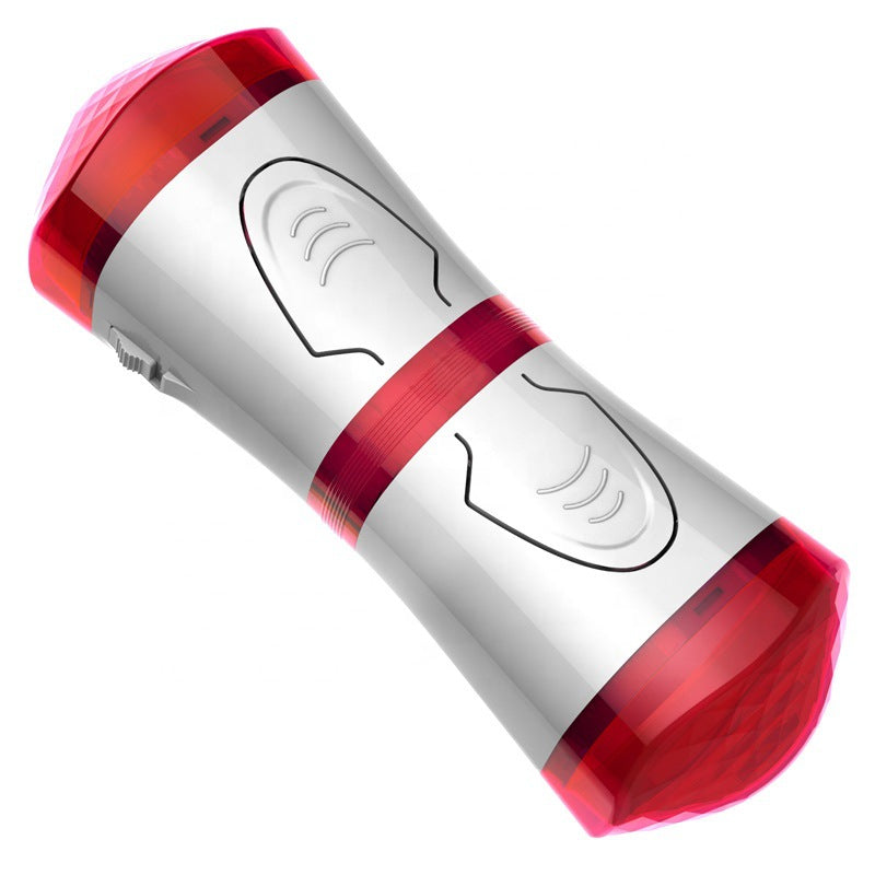 Double Head Vibrating Clip Suction Massage Masturbation Cup