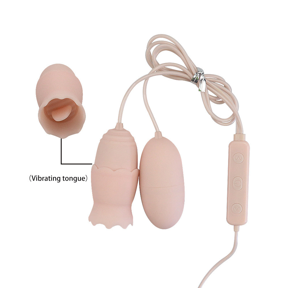 Dual Vibrator Remote Control Masturbation Massage Vibrator