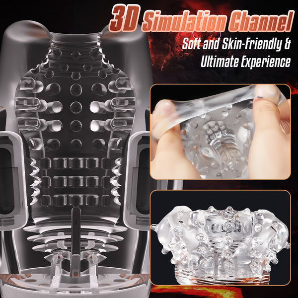 2024 Gawk Gawk 3000 Pro Dual Motor Men Sex Toys with 5 Sucking 10 Vibration Sex Toys for Men
