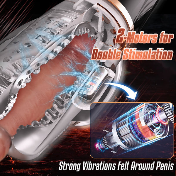 2024 Gawk Gawk 3000 Pro Dual Motor Men Sex Toys with 5 Sucking 10 Vibration Sex Toys for Men