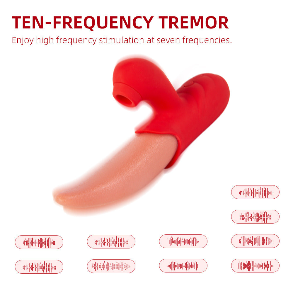 2 IN 1 Upgraded Flapping Tongue G Spot Vibrator