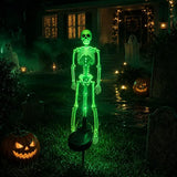 💀💜 Solar Skull Garden Stake Light