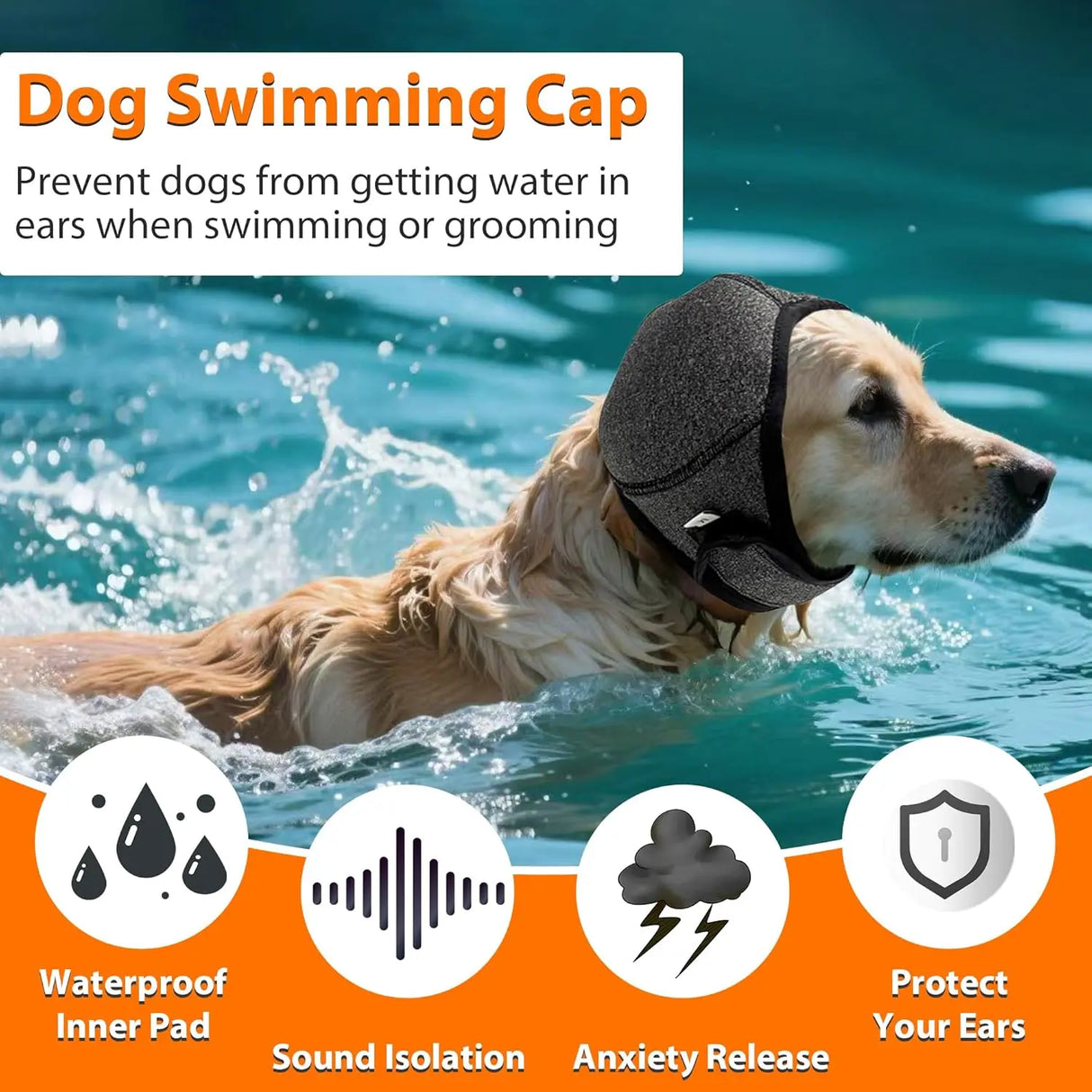 Vexroan Dog Calming Ear Wrap-2 PCS