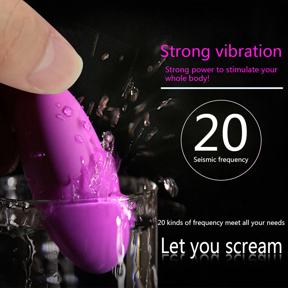 Tongue Licking 20-Frequency Vibration Masturbator