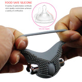 Men'S Vibrating Particle Time-Delay Lock Ring