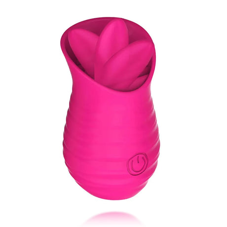 10 Frequency Tongue Vibrator Female Pink Vibrator Rose Petal Vibrator