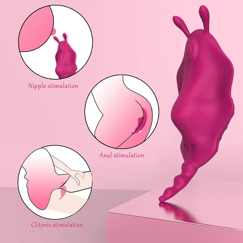 APP Underwear Wearable Magnetic 9 Vibrating Eggs Masturbator