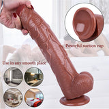 12.5 Inch Large Girth Realistic Suction Cup Dildo