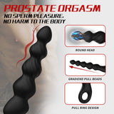 12 Vibrating Prostate Massage Ball Bead Anal Plug Back Court Masturbator