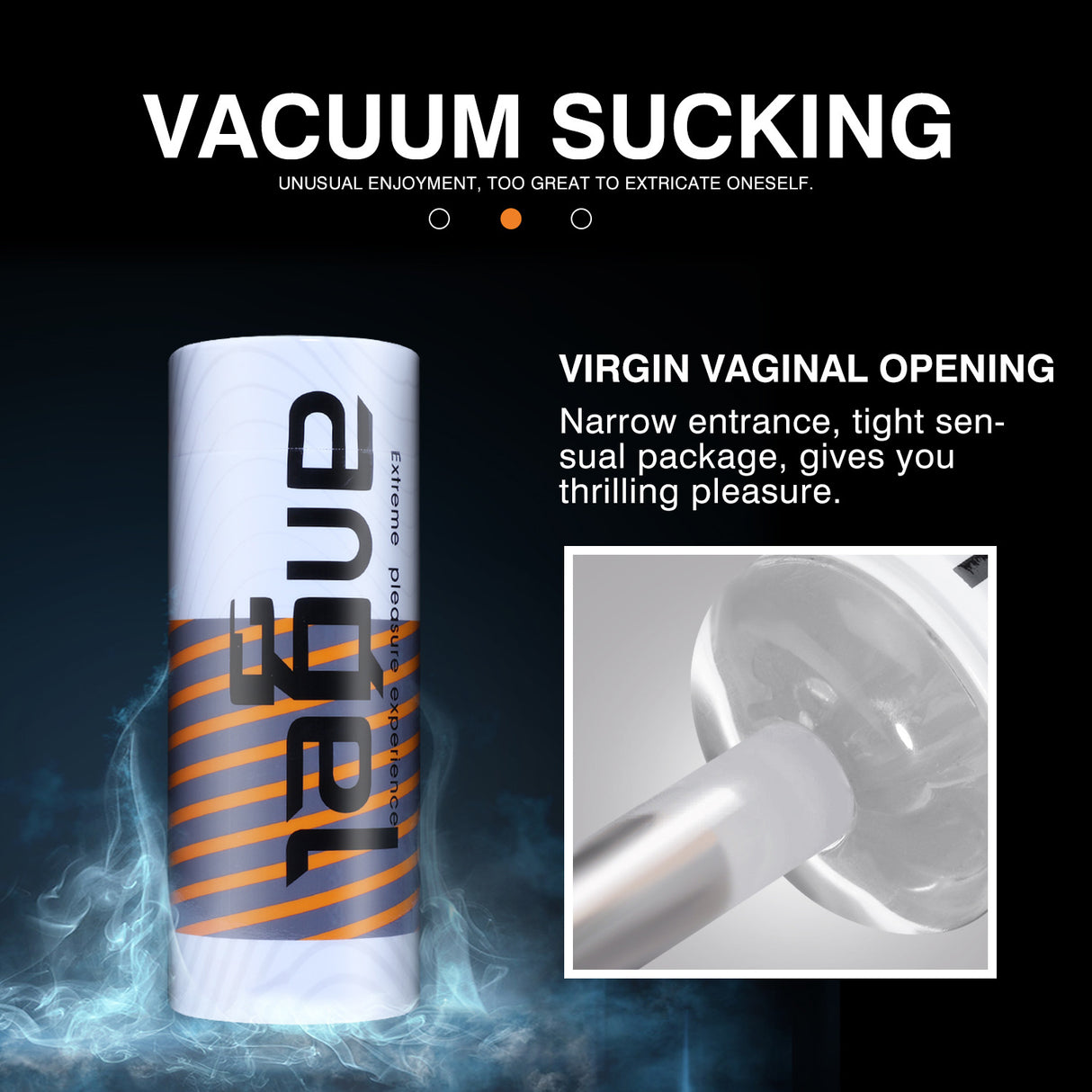 Transparent Crystal Retractable Sucking Male Masturbation Cup