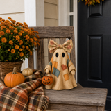 🔥 50% OFF TODAY - 👻🎃 Vintage Patchwork Ghost Decor(✨ LED Pumpkin Lantern}