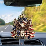1776–2026 Liberty Eagle Christmas Ornament