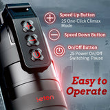 Leten 10 Vibrating male masturbator 2 in 1 APP Control Strong Shock Clip Suction Pussy Pockets