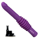 Dildo vibrador de empuje con calefacción ajustable