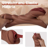 2 In 1 Soft and Durable Material Realistic Textured Vagina and Tight Anus Pocket Pussy